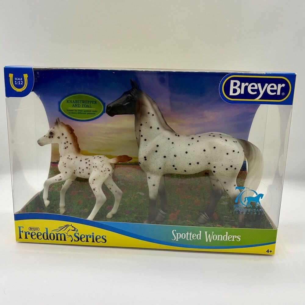 Breyer #62207 Spotted Wonders Knabstrupper & Foal Freedom Series White Brown NEW - Picture 12 of 12